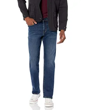 Amazon Essentials Men's Straight-Fit Stretch Bootcut Jean, Dark Vintage, 31W x 34L