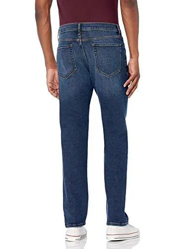Amazon Essentials Men's Straight-Fit Stretch Bootcut Jean, Dark Vintage, 36W x 28L