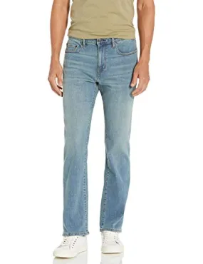 Amazon Essentials Men's Straight-Fit Stretch Bootcut Jean, Light Vintage, 29W x 30L