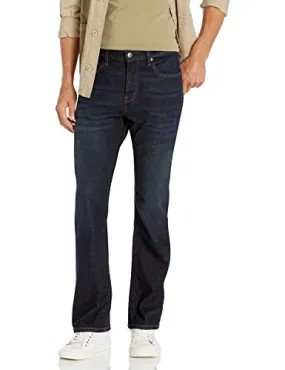 Amazon Essentials Men's Straight-Fit Stretch Bootcut Jean, Rinsed Vintage, 40W x 30L