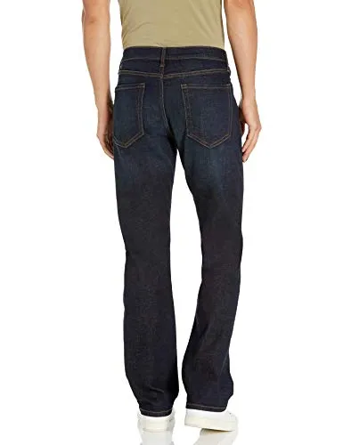 Amazon Essentials Men's Straight-Fit Stretch Bootcut Jean, Rinsed Vintage, 40W x 30L