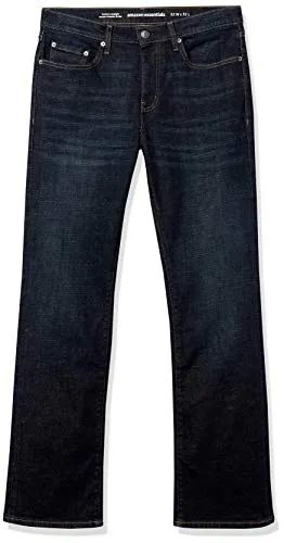 Amazon Essentials Men's Straight-Fit Stretch Bootcut Jean, Rinsed Vintage, 40W x 30L