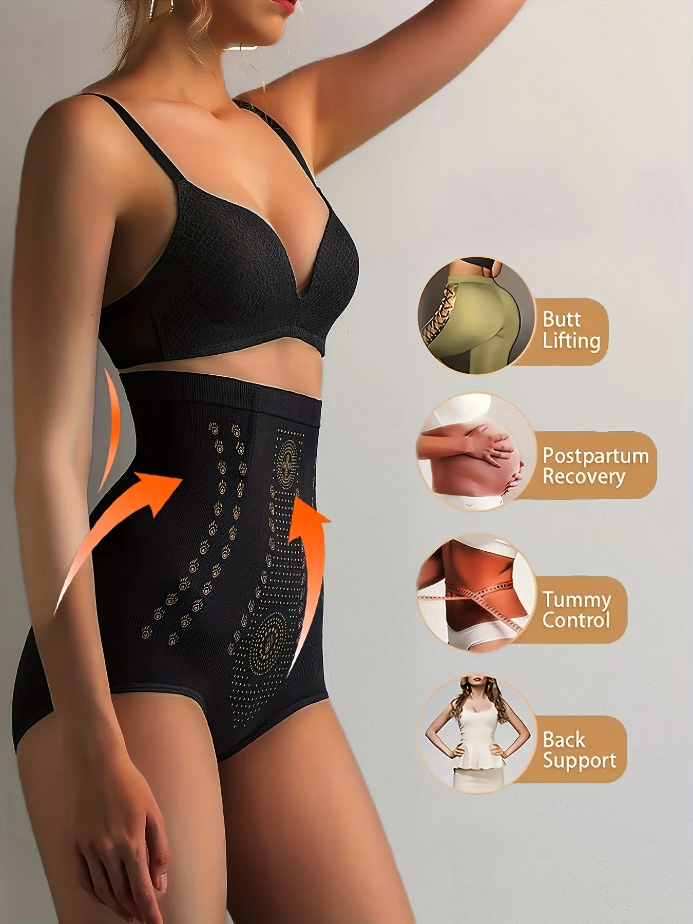 Enhance Curves with High Waist Shaping Panties  2pcs