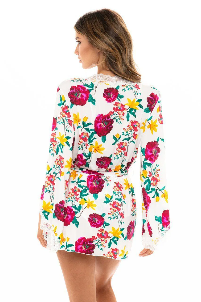 Flora Lace Trimmed Robe