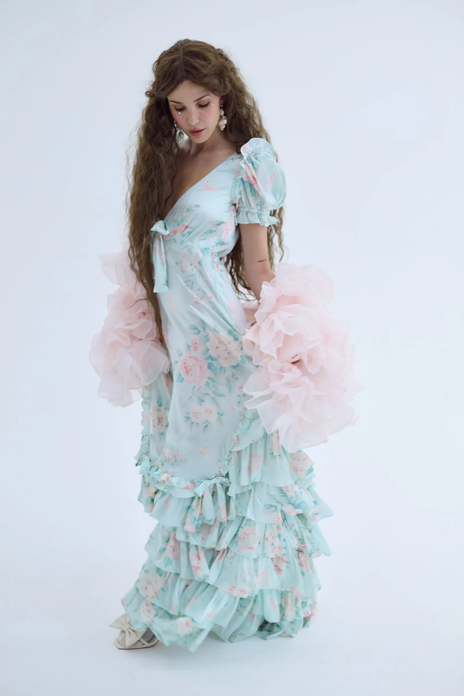 Le Petit Chou Boa Jacket in Strawberry Milk