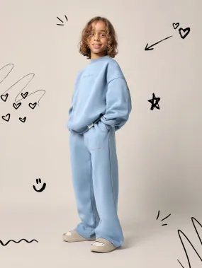 Tween Boys Oversized Overhead Essential Sweatshirts And Sweatpants With Embroidery 2 Piece Set