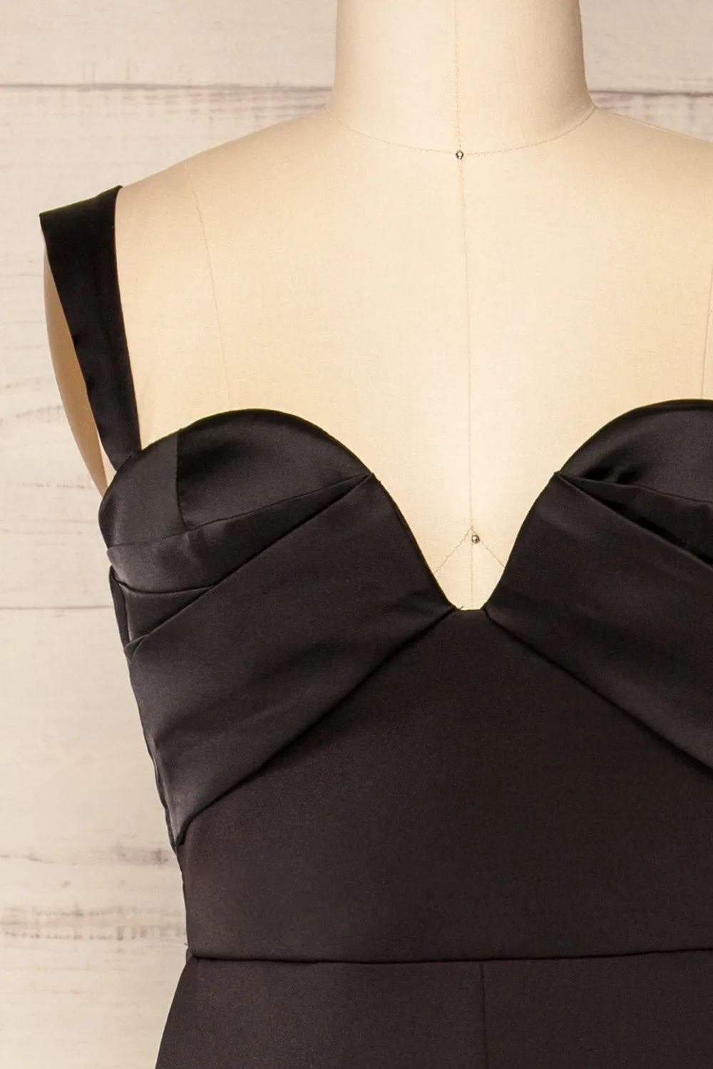 Willow Black | Sleeveless Bustier Jumpsuit
