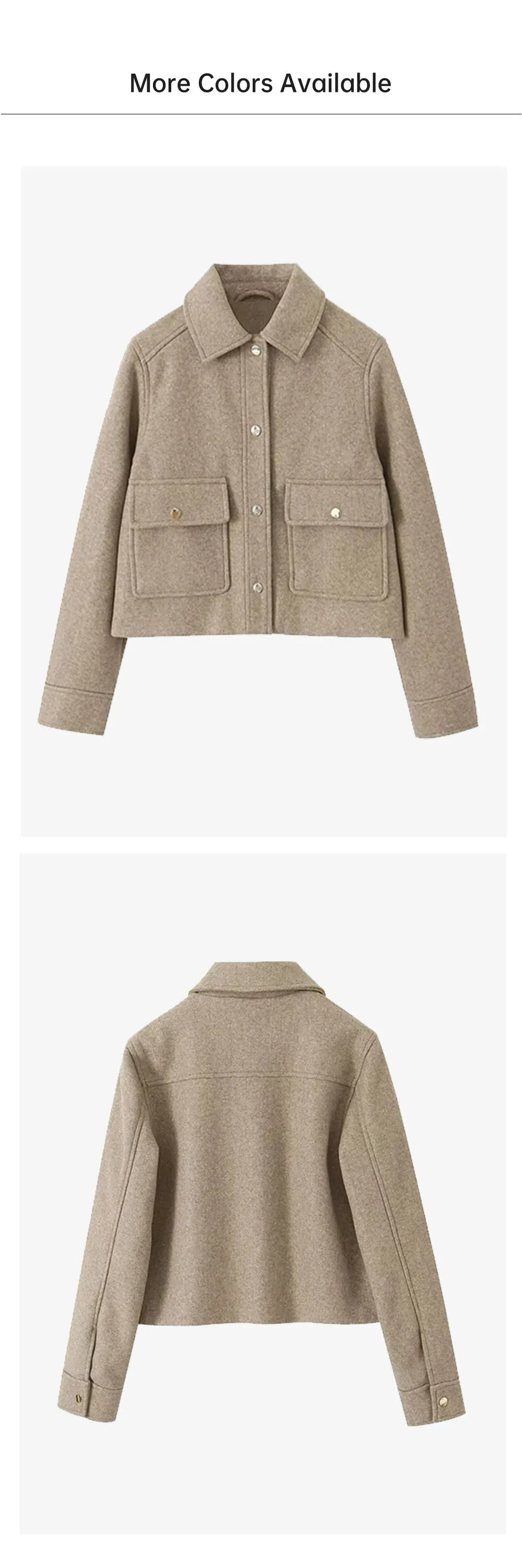 Women Textured Flap Jacket for Any Outfit
