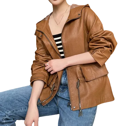 Womens Juliana Genuine Lambskin Leather Jacket
