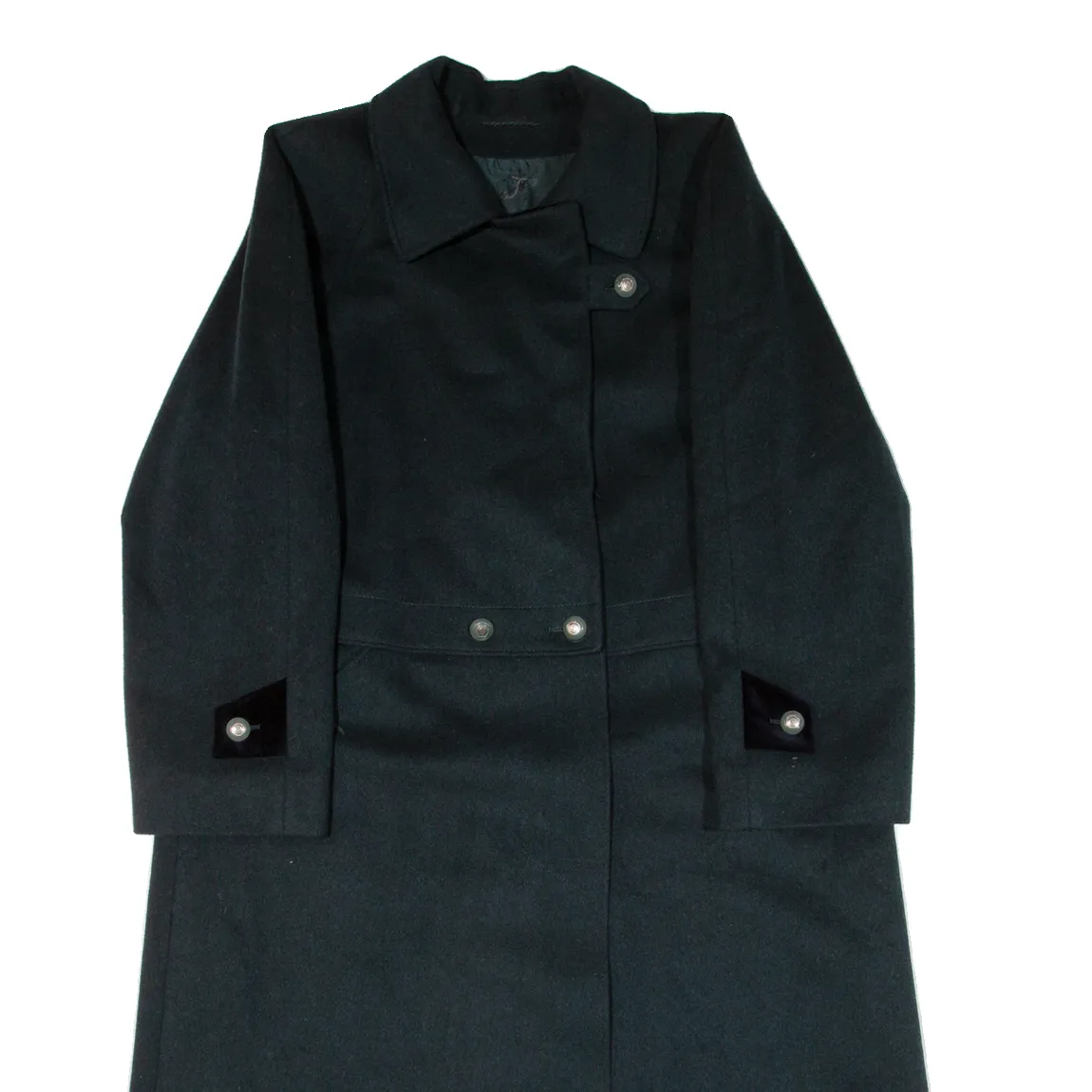 Womens Overcoat Coat Green Knit Wool M