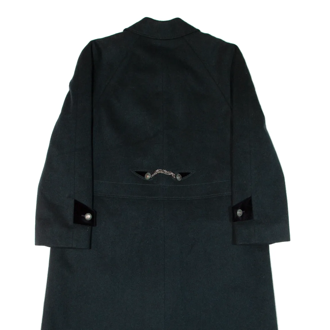 Womens Overcoat Coat Green Knit Wool M
