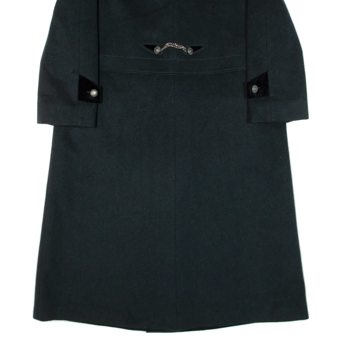 Womens Overcoat Coat Green Knit Wool M