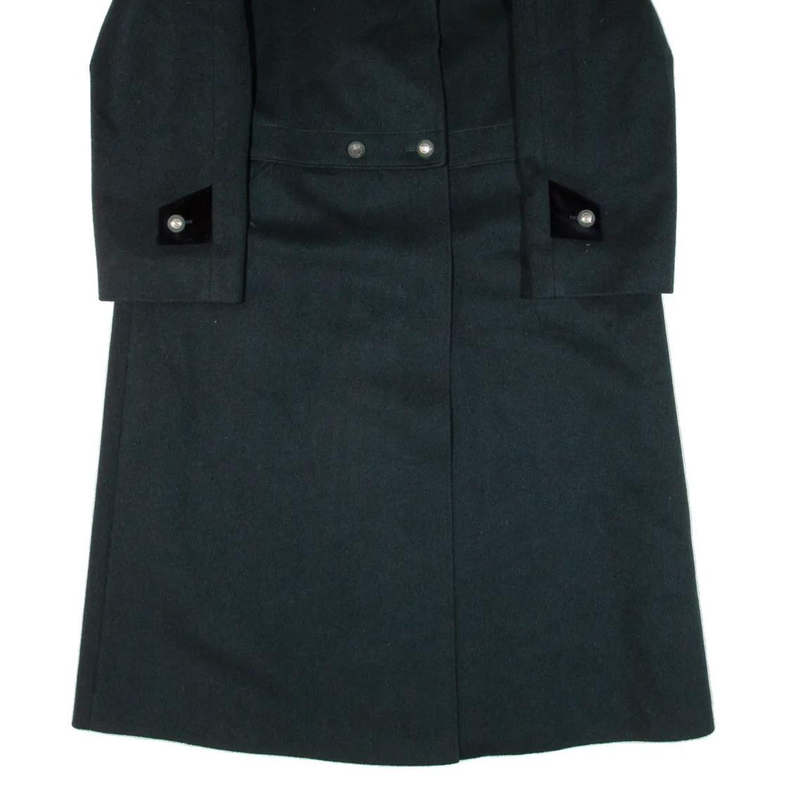 Womens Overcoat Coat Green Knit Wool M