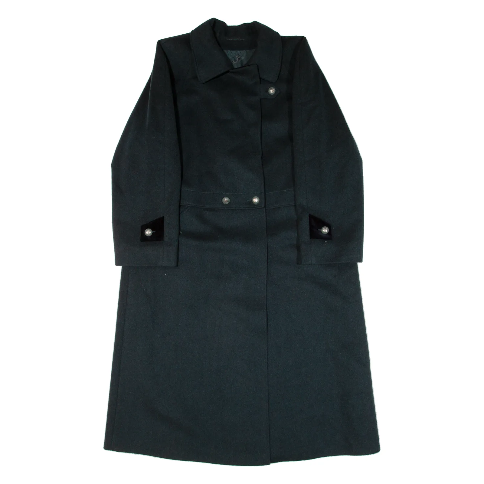 Womens Overcoat Coat Green Knit Wool M