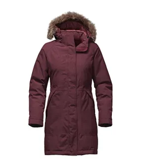 Women's The North Face Arctic Parka Jacket Deep Garnet Red Heather Size Large